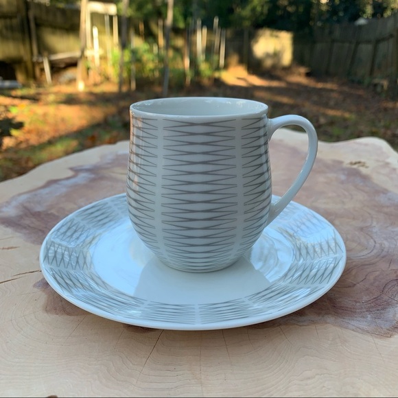 6 X Thomas design by Sigvard Bernadotte set of cups and saucers geometric design - Picture 7 of 14